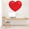 Red Love Heart Valentines Wall Sticker
