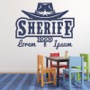 Lorem Ipsum Sheriff Cowboy Wall Sticker