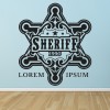 Sheriff Badge Cowboy Western Wall Sticker