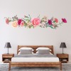 Pink Flowers Floral Carnations Wall Sticker