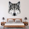 Grey Wolf Portrait Wild Animals Wall Sticker