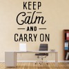 Keep Calm Carry On Quote Wall Sticker