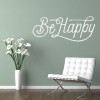 Be Happy Inspirational Quote Wall Sticker