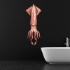 Red Squid Seafood Wall Sticker