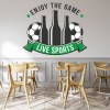 Live Sports Football Beer Wall Sticker