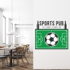 Sports Pub The Game Is On Wall Sticker