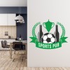 Sports Pub Football TV Live Wall Sticker