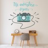 The Adventure Begins Travel Quote Wall Sticker