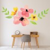 Red Flowers Floral Bouquet Wall Sticker