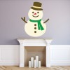Happy Snowman Christmas Wall Sticker
