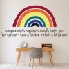 Everyone Wants Happiness Rainbow Wall Sticker