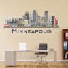 Minneapolis USA City Skyline Wall Sticker
