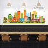 Boston City Skyline USA Cityscape Wall Sticker