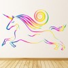 Fairytale Unicorn Rainbow Colours Wall Sticker