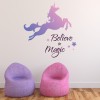 Believe In Magic Unicorn Quote Wall Sticker