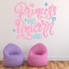 Princess Kisses Unicorn Wishes Wall Sticker