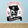 Pirate Skull Jolly Roger Wall Sticker