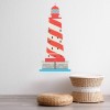 Red White Lighthouse Nautical Wall Sticker