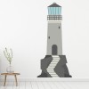 Grey Black Lighthouse Nautical Wall Sticker