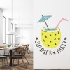 Summer Party Cocktail Drink Wall Sticker