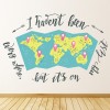 Its On My List Travel Quote Wall Sticker