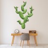 Green Cactus Prickly Plant Wall Sticker