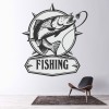Fishing Sign Logo Wall Sticker