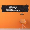 Happy Halloween Black Pumpkin Banner Wall Sticker