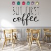 But First Coffee Cafe Quotes Wall Sticker