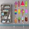 Ice Cream Ice Lolly Wall Sticker Set