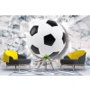 3D Football Wall Mural Wallpaper