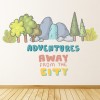 Adventures Travel Quote Wall Sticker