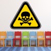 Hazard Warning Danger Poison Wall Sticker