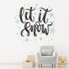 Let It Snow Christmas Quote Wall Sticker