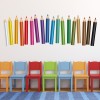 Colourful Pencils Kids Classroom Wall Sticker