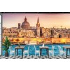 Cathedral Malta City Skyline Wall Mural Wallpaper