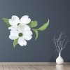 White Flower Floral Plant Wall Sticker