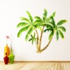 Tropical Palm Tree Green Leaves Wall Sticker