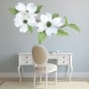 White Flower Blossom Floral Wall Sticker
