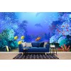 Under The Sea Blue Coral Fish Wall Mural Wallpaper