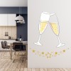Champagne Glass Celebration Fizz Wall Sticker
