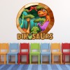 Dinosaurs 3D Porthole Wall Sticker