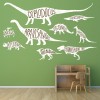 Named Dinosaurs Diplodocus T-Rex Wall Sticker Set