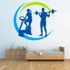 Weight Lifting Bodybuilding Fitness Wall Sticker