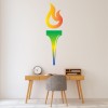 Olympic Torch Flame Sports Wall Sticker