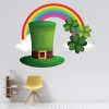 St Patrick's Day Green Leprechaun Hat Wall Sticker