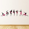 Pink Dancers Ballet Dance Wall Sticker