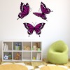 Purple Butterfly Wall Sticker Set