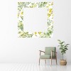 Yellow Flowers Floral Frame Wall Sticker