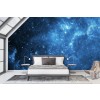 Blue Galaxy Space NASA Wall Mural Wallpaper